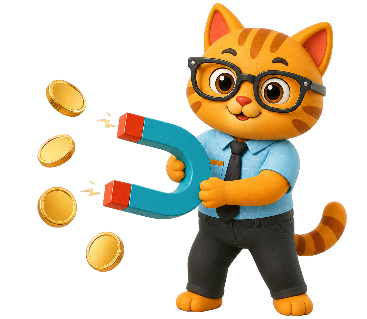 La mascotte Orthophinance attire des économies avec un aimant